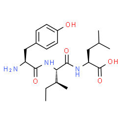 ChemSpider 2D Image | L-Tyrosyl-L-isoleucyl-L-leucine | C21H33N3O5
