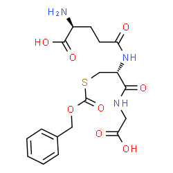 ChemSpider 2D Image | L-gamma-Glutamyl-S-[(benzyloxy)carbonyl]-L-cysteinylglycine | C18H23N3O8S