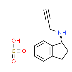ChemSpider 2D Image | Rasagiline mesylate | C13H17NO3S