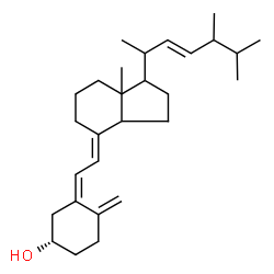 ChemSpider 2D Image | (3S,5Z,7E,22E)-9,10-Secoergosta-5,7,10,22-tetraen-3-ol | C28H44O