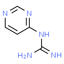 ChemSpider 2D Image | 1-(4-Pyrimidinyl)guanidine | C5H7N5