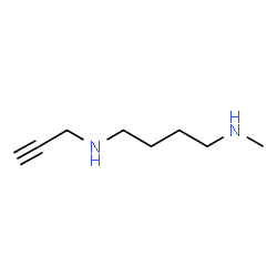 ChemSpider 2D Image | N-Methyl-N'-(2-propyn-1-yl)-1,4-butanediamine | C8H16N2