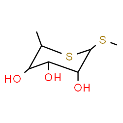 ChemSpider 2D Image | Methyl 6-deoxy-1,5-dithiohexopyranoside | C7H14O3S2