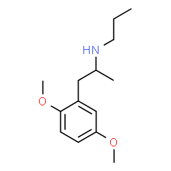 ChemSpider 2D Image | N-[1-(2,5-Dimethoxyphenyl)-2-propanyl]-1-propanamine | C14H23NO2