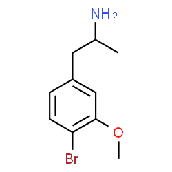 ChemSpider 2D Image | 1-(4-Bromo-3-methoxyphenyl)-2-propanamine | C10H14BrNO