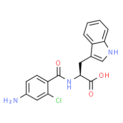 ChemSpider 2D Image | N-(4-Amino-2-chlorobenzoyl)-L-tryptophan | C18H16ClN3O3