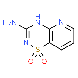 ChemSpider 2D Image | 4H-Pyrido[2,3-e][1,2,4]thiadiazin-3-amine 1,1-dioxide | C6H6N4O2S