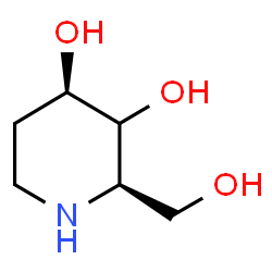 ChemSpider 2D Image | (2R,4R)-2-(Hydroxymethyl)-3,4-piperidinediol | C6H13NO3