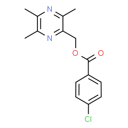 ChemSpider 2D Image | (3,5,6-Trimethyl-2-pyrazinyl)methyl 4-chlorobenzoate | C15H15ClN2O2
