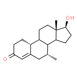 ChemSpider 2D Image | (7alpha,8xi,9xi,14xi,17beta)-17-Hydroxy-7-methylestr-4-en-3-one | C19H28O2