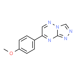 ChemSpider 2D Image | 7-(4-Methoxyphenyl)[1,2,4]triazolo[4,3-b][1,2,4]triazine | C11H9N5O