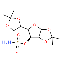 ChemSpider 2D Image | (6S)-5-(2,2-Dimethyl-1,3-dioxolan-4-yl)-2,2-dimethyltetrahydrofuro[2,3-d][1,3]dioxol-6-yl sulfamate | C12H21NO8S