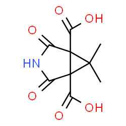 ChemSpider 2D Image | 6,6-Dimethyl-2,4-dioxo-3-azabicyclo[3.1.0]hexane-1,5-dicarboxylic acid | C9H9NO6