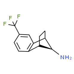ChemSpider 2D Image | (8S,11S)-4-(Trifluoromethyl)tricyclo[6.2.1.0~2,7~]undeca-2,4,6-trien-11-amine | C12H12F3N