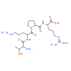 ChemSpider 2D Image | Threonyllysylprolyl-N~5~-(diaminomethylene)ornithine | C21H40N8O6