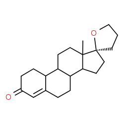 ChemSpider 2D Image | (17R)-13-Methyl-1,4',5',6,7,8,9,10,11,12,13,14,15,16-tetradecahydro-3'H-spiro[cyclopenta[a]phenanthrene-17,2'-furan]-3(2H)-one | C21H30O2
