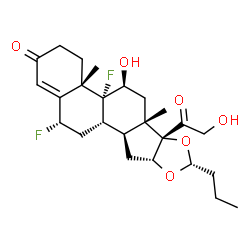 ChemSpider 2D Image | Rofleponide | C25H34F2O6