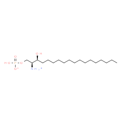 ChemSpider 2D Image | (2S,3S)-2-Ammonio-3-hydroxyoctadecyl hydrogen phosphate | C18H40NO5P