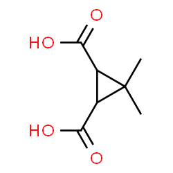 ChemSpider 2D Image | 3,3-Dimethyl-1,2-cyclopropanedicarboxylic acid | C7H10O4