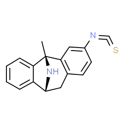 ChemSpider 2D Image | (5S,10R)-3-isothiocyanato-5-methyl-10,11-dihydro-5H-5,10-epiminodibenzo[a,d][7]annulene | C17H14N2S