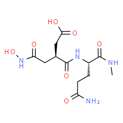 ChemSpider 2D Image | (3S)-3-{[(2S)-5-Amino-1-(methylamino)-1,5-dioxo-2-pentanyl]carbamoyl}-5-(hydroxyamino)-5-oxopentanoic acid | C12H20N4O7