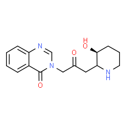 ChemSpider 2D Image | 3-{3-[(3S)-3-Hydroxy-2-piperidinyl]-2-oxopropyl}-4(3H)-quinazolinone | C16H19N3O3