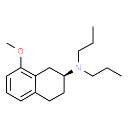 ChemSpider 2D Image | (S)-8-methoxy-N,N-dipropyl-1,2,3,4-tetrahydronaphthalen-2-amine | C17H27NO