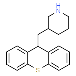 ChemSpider 2D Image | 3-(9H-Thioxanthen-9-ylmethyl)piperidine | C19H21NS