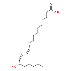 ChemSpider 2D Image | (11Z,13Z)-15-Hydroxy-11,13-icosadienoic acid | C20H36O3