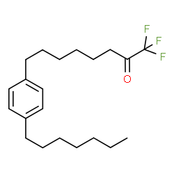 ChemSpider 2D Image | 1,1,1-Trifluoro-8-(4-heptylphenyl)-2-octanone | C21H31F3O