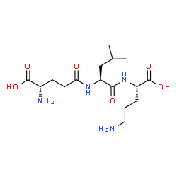 ChemSpider 2D Image | L-gamma-Glutamyl-L-leucyl-L-ornithine | C16H30N4O6