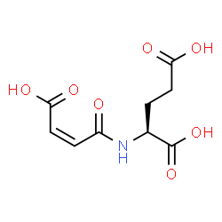 ChemSpider 2D Image | N-[(2Z)-3-Carboxy-2-propenoyl]-L-glutamic acid | C9H11NO7