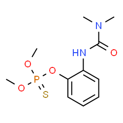 ChemSpider 2D Image | O-{2-[(Dimethylcarbamoyl)amino]phenyl} O,O-dimethyl phosphorothioate | C11H17N2O4PS