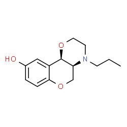 ChemSpider 2D Image | (4aS,10bR)-4-Propyl-3,4,4a,10b-tetrahydro-2H,5H-chromeno[4,3-b][1,4]oxazin-9-ol | C14H19NO3