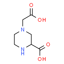 ChemSpider 2D Image | 4-(Carboxymethyl)-2-piperazinecarboxylic acid | C7H12N2O4