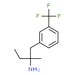 ChemSpider 2D Image | 2-Methyl-1-[3-(trifluoromethyl)phenyl]-2-butanamine | C12H16F3N