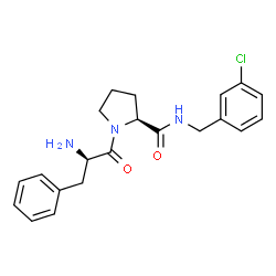 ChemSpider 2D Image | D-Phenylalanyl-N-(3-chlorobenzyl)-L-prolinamide | C21H24ClN3O2