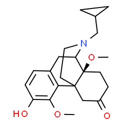 ChemSpider 2D Image | 17-(Cyclopropylmethyl)-3-hydroxy-4,14-dimethoxymorphinan-6-one | C22H29NO4