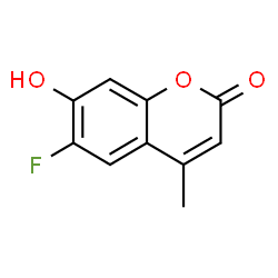ChemSpider 2D Image | 6-Fluoro-7-hydroxy-4-methyl-2H-chromen-2-one | C10H7FO3
