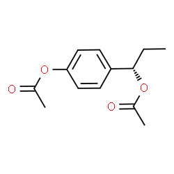 ChemSpider 2D Image | (1S)-1-(4-Acetoxyphenyl)propyl acetate | C13H16O4