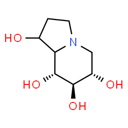 ChemSpider 2D Image | (6S,7R,8R)-Octahydro-1,6,7,8-indolizinetetrol | C8H15NO4