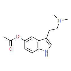 ChemSpider 2D Image | 3-[2-(Dimethylamino)ethyl]-1H-indol-5-yl acetate | C14H18N2O2