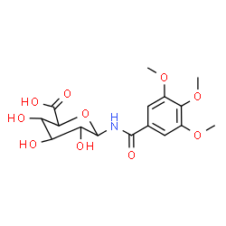 ChemSpider 2D Image | N-(3,4,5-Trimethoxybenzoyl)hexopyranuronosylamine | C16H21NO10