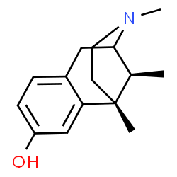 ChemSpider 2D Image | (6R,11S)-3,6,11-trimethyl-1,2,3,4,5,6-hexahydro-2,6-methano-3-benzazocin-8-ol | C15H21NO