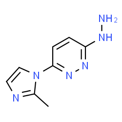 ChemSpider 2D Image | 3-Hydrazino-6-(2-methyl-1H-imidazol-1-yl)pyridazine | C8H10N6