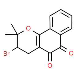 ChemSpider 2D Image | 3-bromo-beta-lapachone | C15H13BrO3