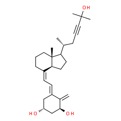 ChemSpider 2D Image | (1S,3R,5E,7Z,17xi)-9,10-Secocholesta-5,7,10-trien-23-yne-1,3,25-triol | C27H40O3