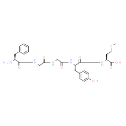 ChemSpider 2D Image | L-Phenylalanylglycylglycyl-L-tyrosyl-L-methionine | C27H35N5O7S