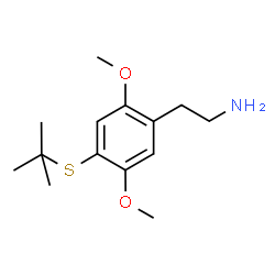 ChemSpider 2D Image | 2-[4-(tert-butylsulfanyl)-2,5-dimethoxyphenyl]ethanamine | C14H23NO2S