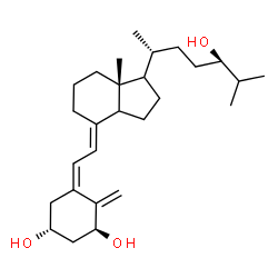 ChemSpider 2D Image | (1S,3R,5Z,7E,14xi,17xi,24R)-9,10-Secocholesta-5,7,10-triene-1,3,24-triol | C27H44O3